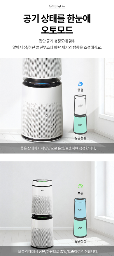 LG전자 퓨리케어 360도 오브제컬렉션 플러스 공기청정기 100㎡ 방문설치 AS305DWWA 이미지 6